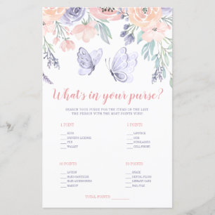 Papillon floral violet rose Qu'est-ce qu'il y a da