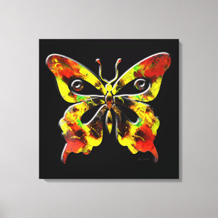 Papillon fractal Art 1 Toile enrobée