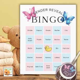 papillon Genre Reveval Party Bingo Jeu