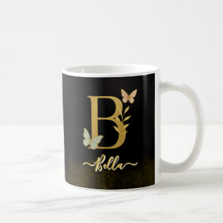 Papillon Gold "B" Monogramme café Mug