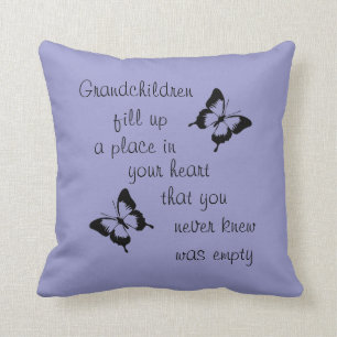 Papillon grand-parent Coussin
