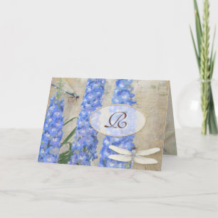 Papillon initial de libellule de papeterie de