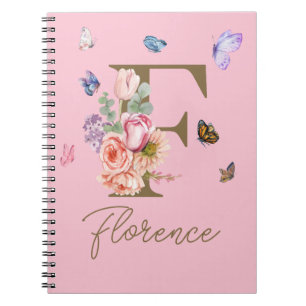 Papillon initial du Carnet personnalisé