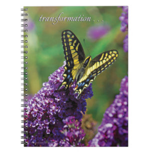 Papillon jaune I - carnet de notes à spirale