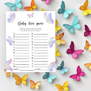Papillon - Jeu pour bébé. Jeu pour Baby Shower