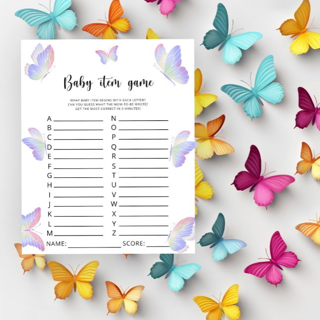 Papillon - Jeu pour bébé. Jeu pour Baby Shower (Créateur téléchargé)