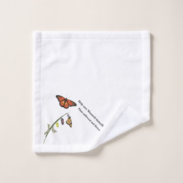 Papillon monarque (Gant de toilette)