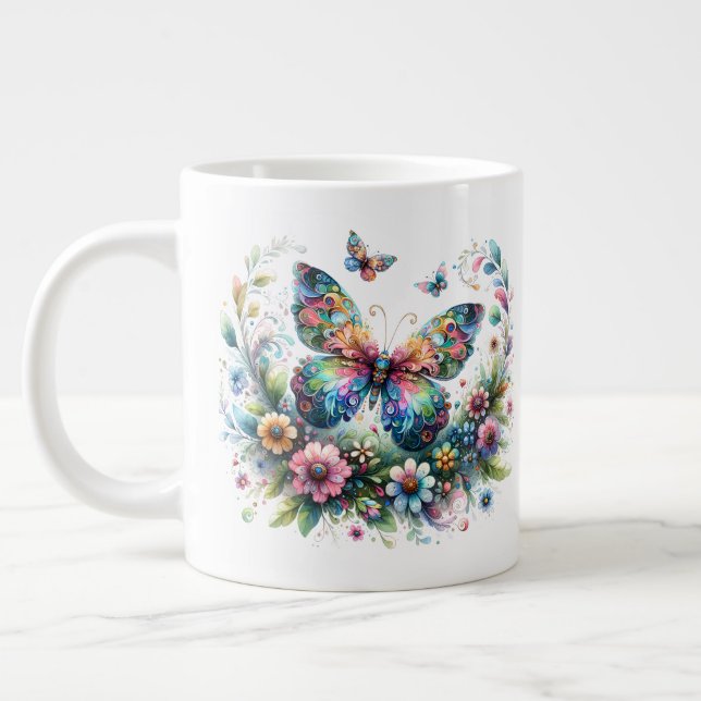 Papillon - Mug Jumbo (Gauche)
