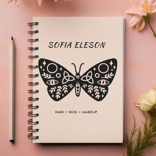 Papillon noir et rose pâle Rendez-vous d'affaires