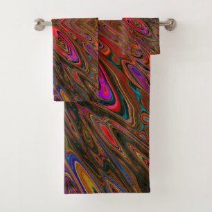 Papillon orange et magenta abstrait et tripant