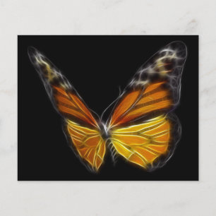 Papillon orange monarque insecte volant