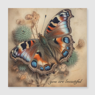 Papillon Paon Bleu Esthétique Nom Personnalisé