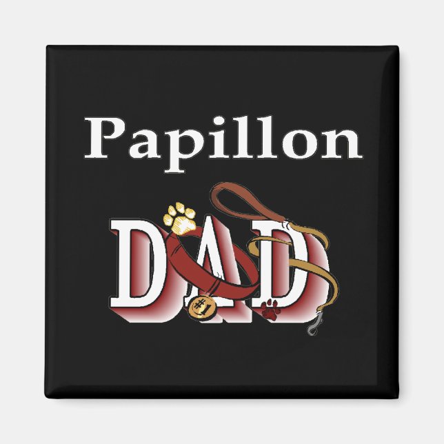papillon papa Magnet (Devant)