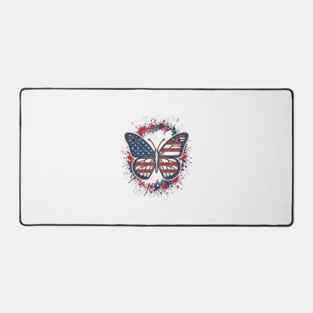 Papillon Patriotique Gravure Vintage Vector Design (Recto)