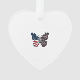 Papillon patriotique vintage de la paix Vector Art