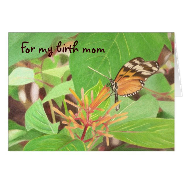 Papillon pour mère de naissance (Devant horizontal)