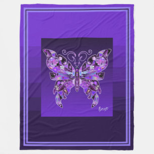 Papillon pourpre 31 Couverture en polaire