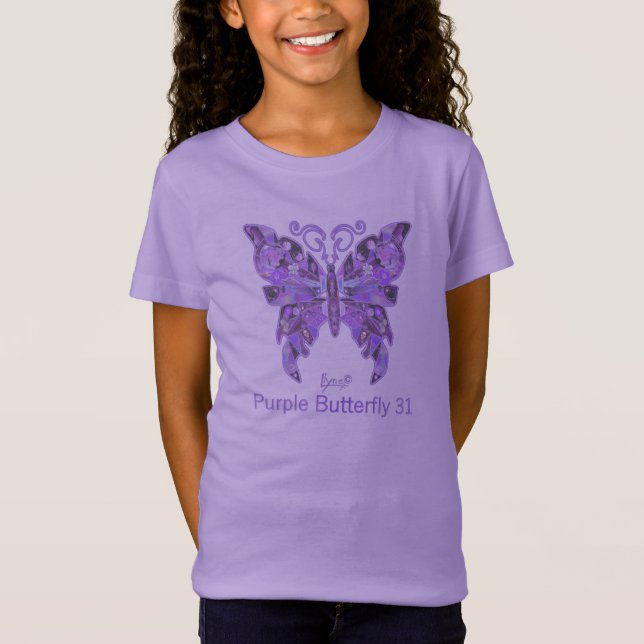 Papillon pourpre 31 T-shirt doux (Devant)