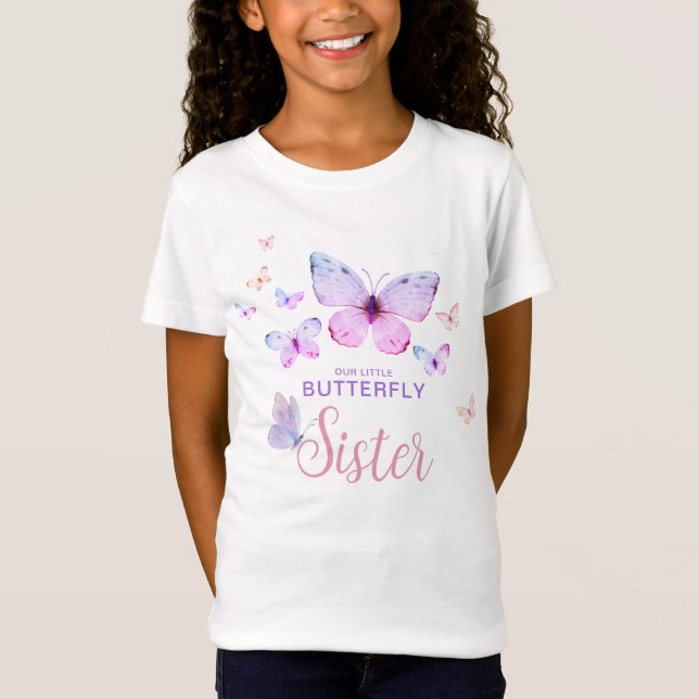 Papillon Premier anniversaire fille soeur T-shirt (Devant)