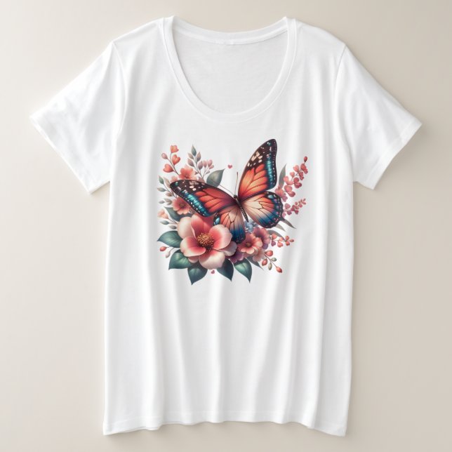 Papillon Printemps Sublimation Clipart-96284 (Design devant)