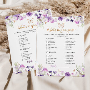 Papillon Qu'y a-t-il dans votre jeu de baby shower