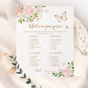 Papillon Qu'y a-t-il dans votre jeu de baby shower