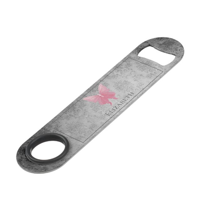 Papillon rose bijoux (Devant angulaire)