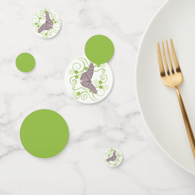 Papillon rose Fête des mariées florale Confetti (Groupe)