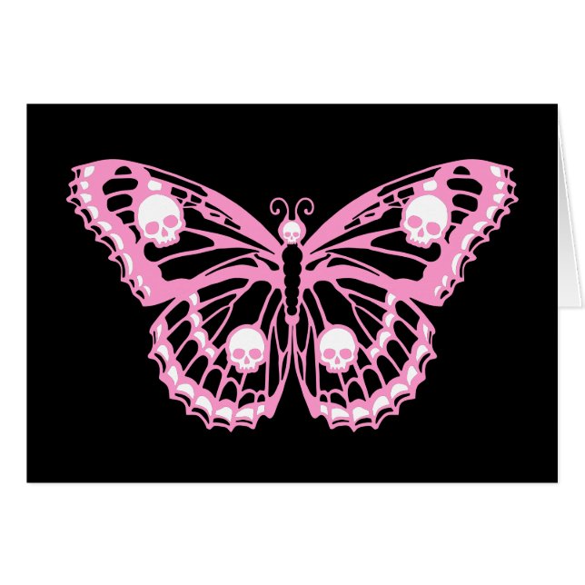 Papillon rose malin (Devant horizontal)