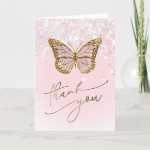 papillon rose merci