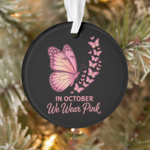 papillon rose poitrine octobre