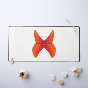 Papillon rouge orange avec votre nom