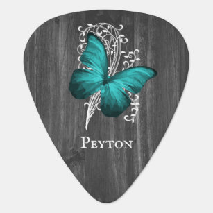 Papillon rustique turquoise Onglet de guitare pers