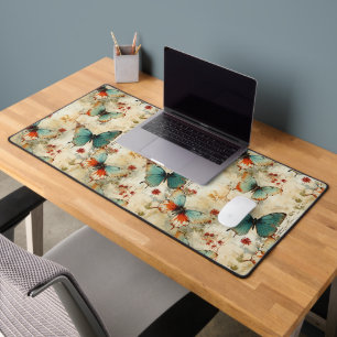 Papillon sarcelle rêveur Fleur de jardin de campag