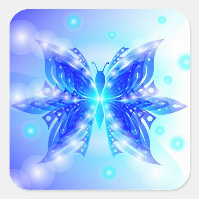 Papillon Sticker Abstrait (Devant)