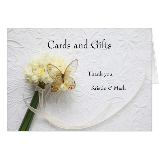 Papillon sur bouquet de fleurs (Devant horizontal)