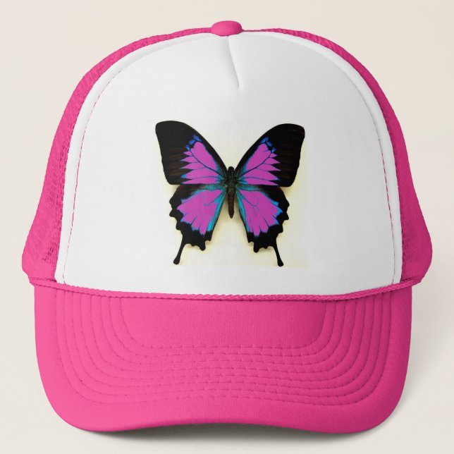 Papillon sur un casquette (Devant)
