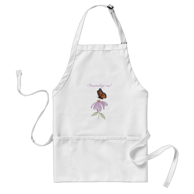 Papillon sur une fleur conique tablier standard (Devant)