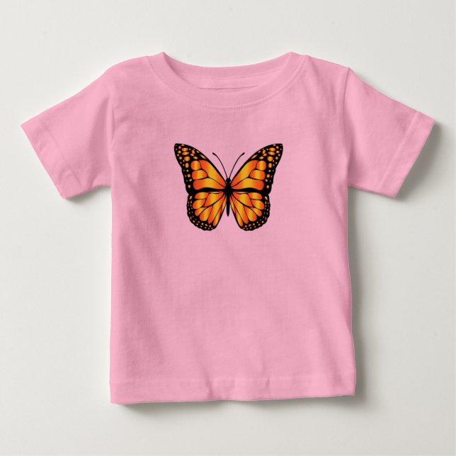 Papillon T-shirt fille bébé (Devant)