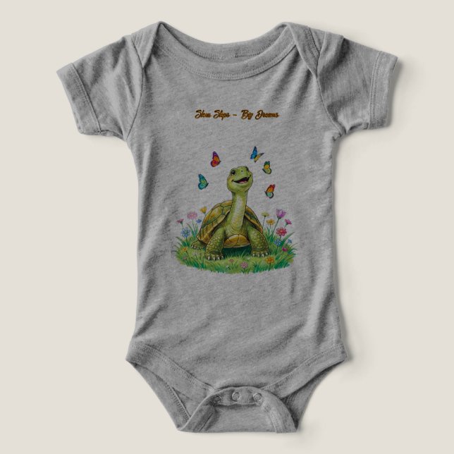 Papillon Tortue Grise Tout-Petit  (Design Recto)