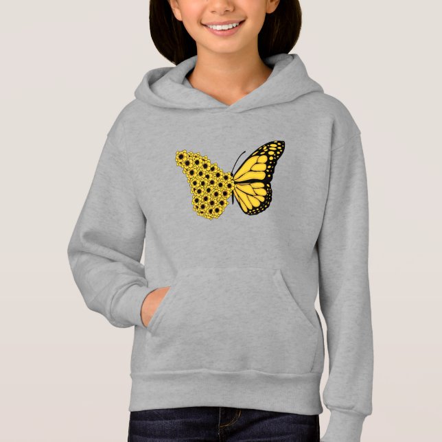 papillon tournesol vintage femme monarque (Devant)
