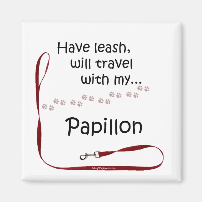 Papillon Travel Leash - Magnet (Devant)