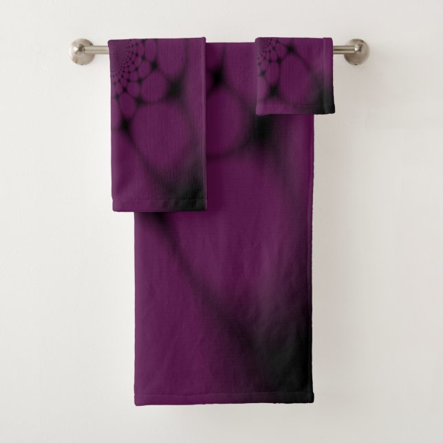 Papillon Violet Noir Pétales (En situation)