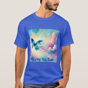 Papillon Watercolor Love Mens Tshirt