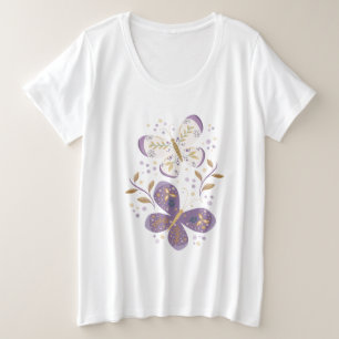 Papillons à l'méthyste et à l'or