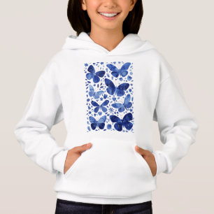 Papillons Aquarelle Bleu