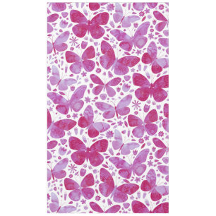 Papillons Aquarelle Magenta Pink Nappe