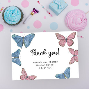 Papillons aquarelle - merci pour la révélation du