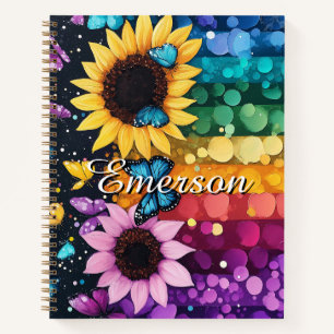 Papillons arc-en-ciel et Carnet de grappes de tour