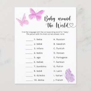 Papillons - Bébé autour du monde jeu